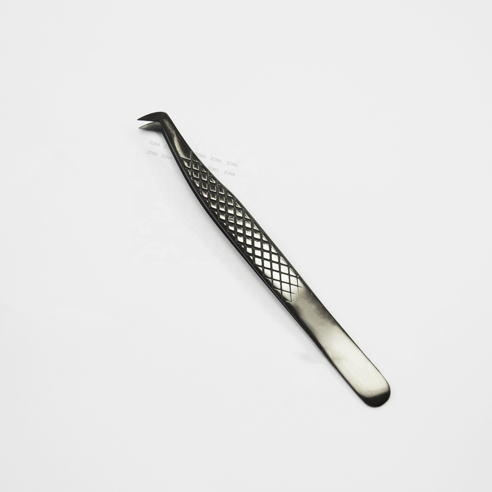 DIAMOND GRIP EYELASH TWEEZERS PLASMA BLACK
