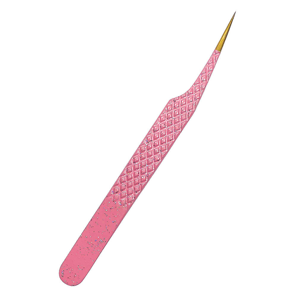 Diamond Grip Eyelash Tweezers 